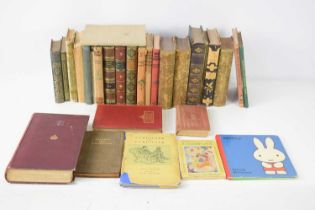 A selection of antique and later books, to include some leather bound examples, including Jerry