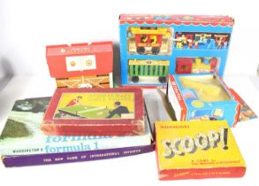 A group of vintage boxed Fisher Price toys comprising of a Circus Train 991, Record Player 995 and a