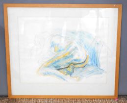 Basre (20th century): a nude study, watercolour and pencil on paper, signed and dated '84 bottom