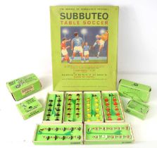 A vintage Subbuteo table soccer game in the original box, together with various boxed Subbuteo