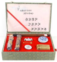 A vintage Chinese calligraphy set.