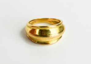 An 18ct gold ring, in the ancient Nordic style, size M, 8.36g.