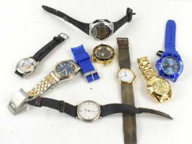 A group of watches to include Mickey Mouse Through the Years limited release, Michael Kors, Casio,