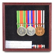 Two WWII medals together with a Special Constabulary Long Service medal to Percy G Bested.