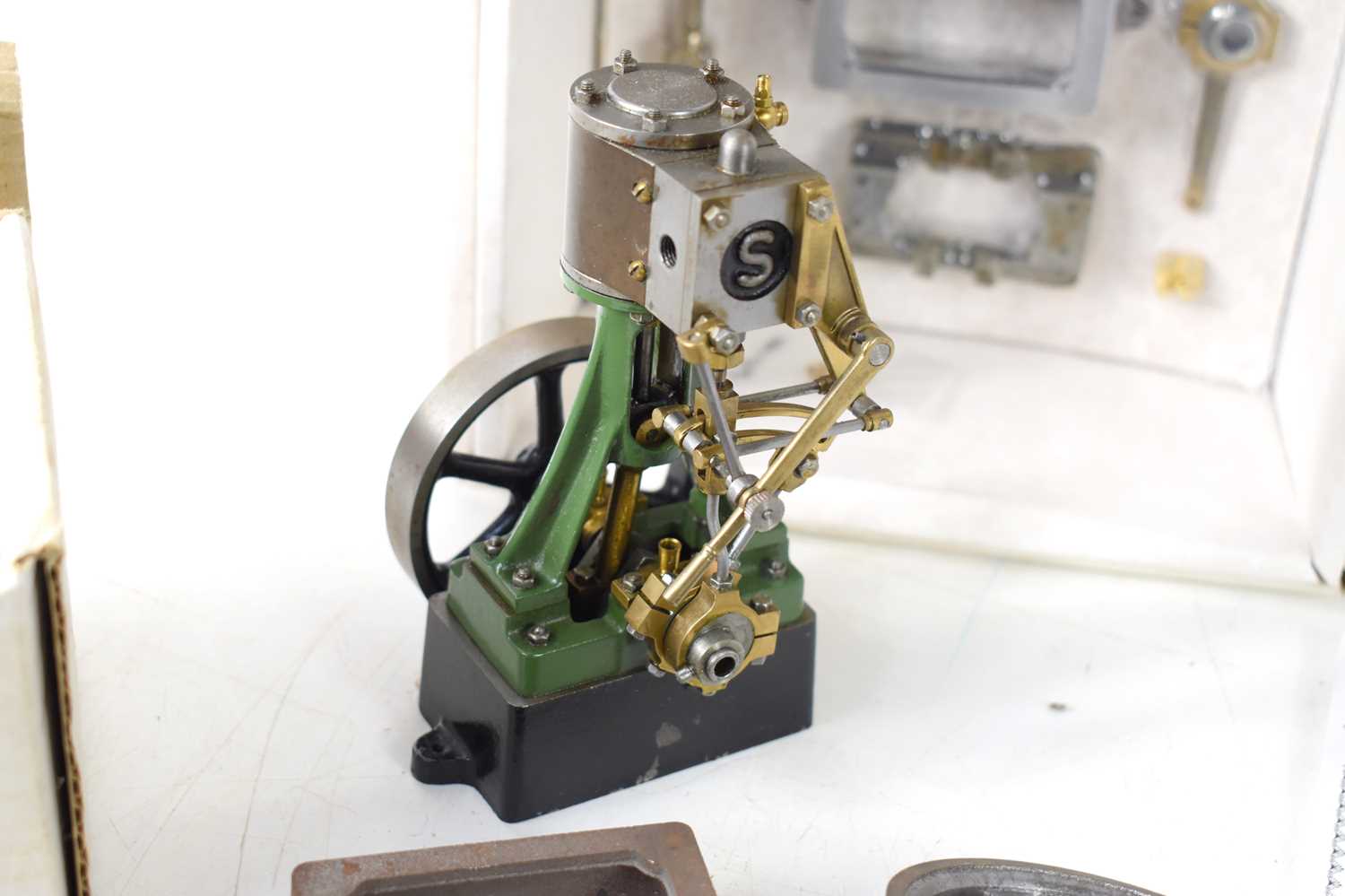 A Stuart 10v stationary steam engine together with an unbuilt largely ...