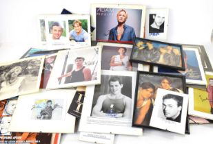 A group of autographs and photographs to include Freddie Prinze Jr, Jude Law, Matthew Broderick,