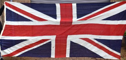 A large Naval Union Jack flag, 2:1 scale, early 20th century, 380cm by 196cm.