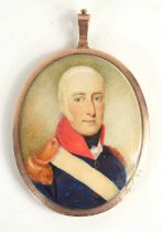 Attributed to William John Thompson, RSA (1771-1845) A portrait miniature of an military officer