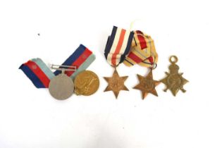 Two WWI medals comprising a 1914-15 Star awarded to PNR A Stephens, R. E. number 10024, and a
