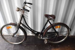 A vintage ladies Pashley bicycle with a Lepper of Holland leather seat. [Provenance: The Estate of