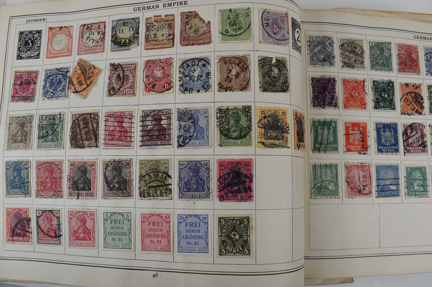 A stamp collection including a number of 19th century and Victorian examples, and a page of Penny - Image 11 of 15