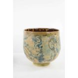A Chambers (20th century): Studio pottery bowl with Chinese influence pattern to the exterior,