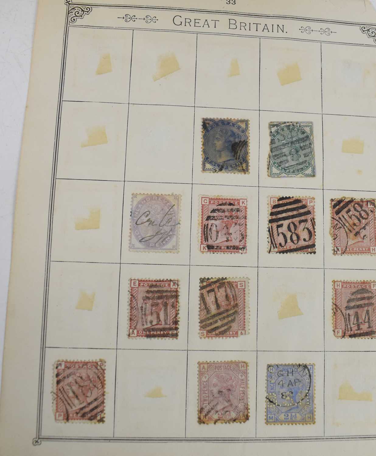 A stamp collection including a number of 19th century and Victorian examples, and a page of Penny - Image 3 of 15