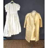 A vintage Harrods 'French Room' hand made silk dress and matching jacket, approximate size 10,