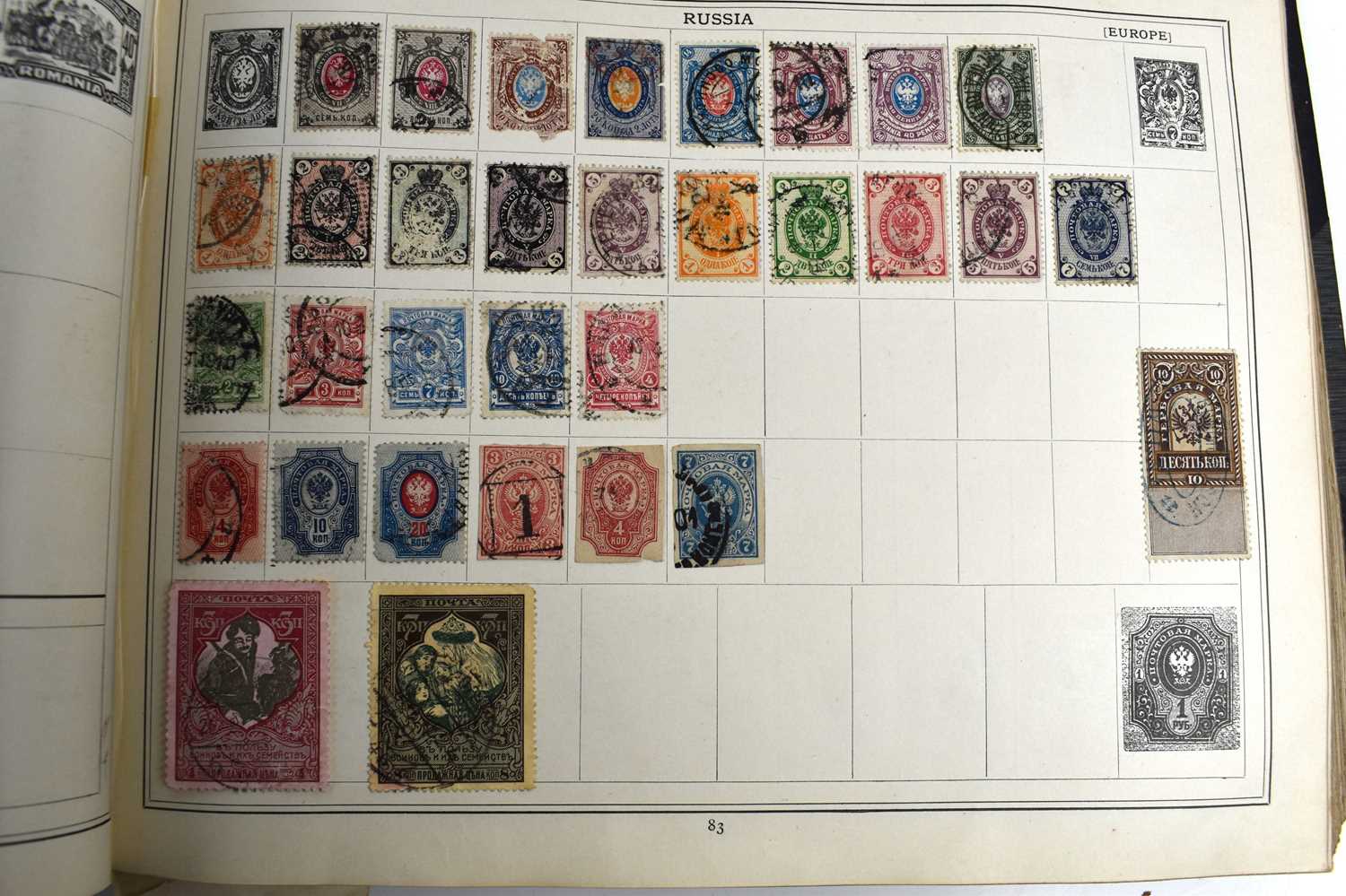 A stamp collection including a number of 19th century and Victorian examples, and a page of Penny - Image 10 of 15