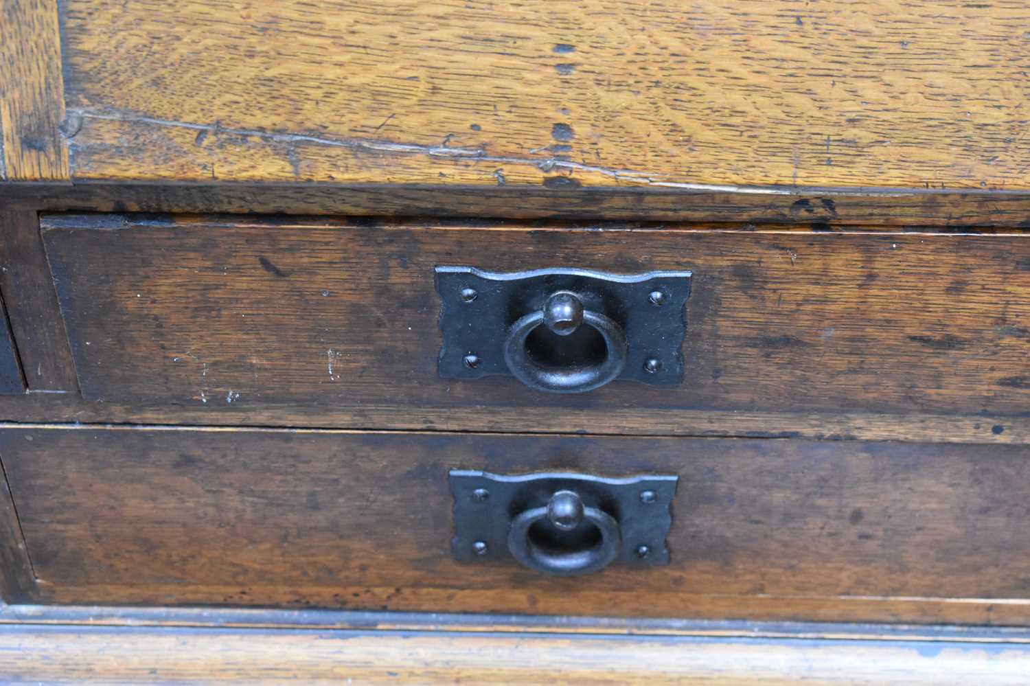 A Heals of London Art Nouveau period bureau bookcase, designed by Ambrose Heal from the Mansfield - Image 9 of 10