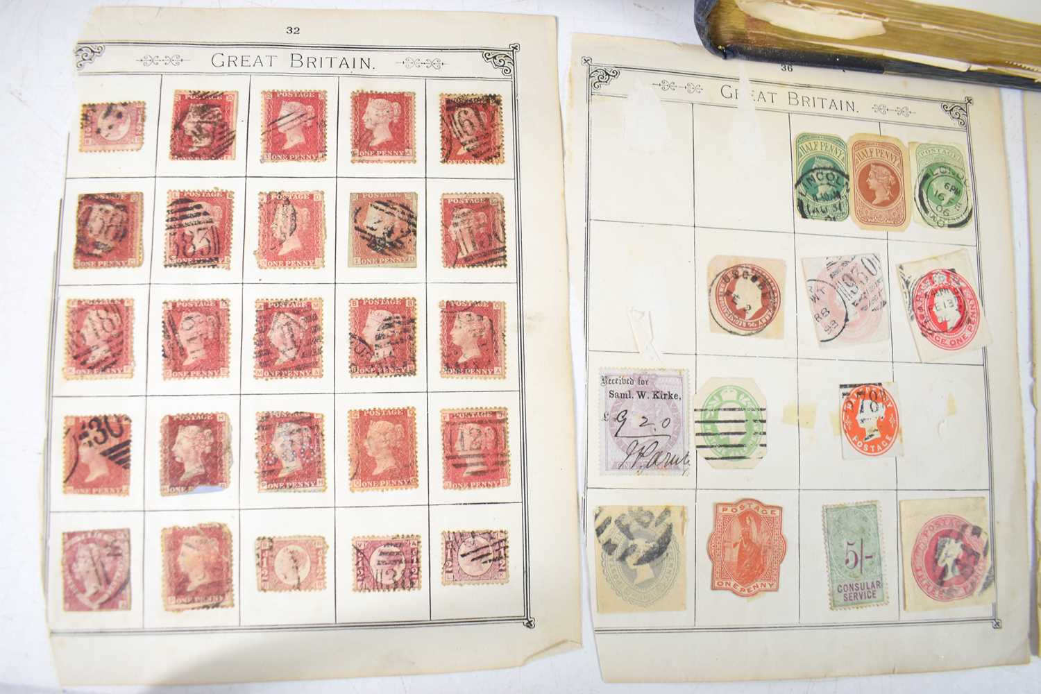 A stamp collection including a number of 19th century and Victorian examples, and a page of Penny - Image 2 of 15