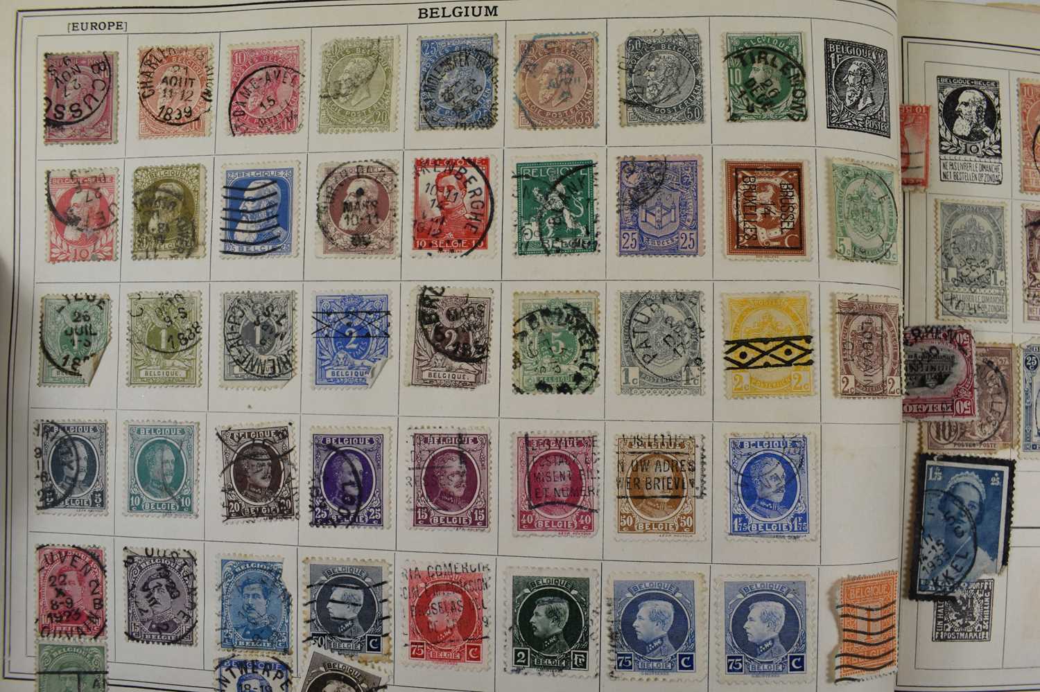 A stamp collection including a number of 19th century and Victorian examples, and a page of Penny - Image 14 of 15