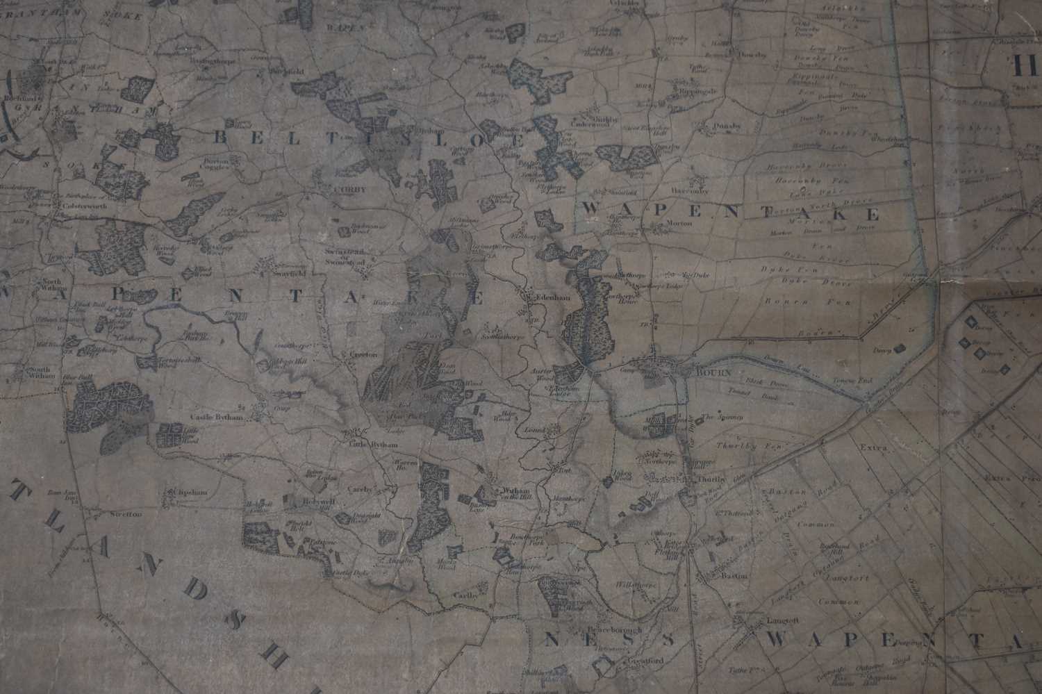 A large Map of the County of Lincoln from an actual survey, made in the years 1827 & 1828. Greenwood - Image 4 of 6