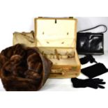 Three vintage ladies purse and bags to include a Bobbie Jerome velvet example, together with a I.