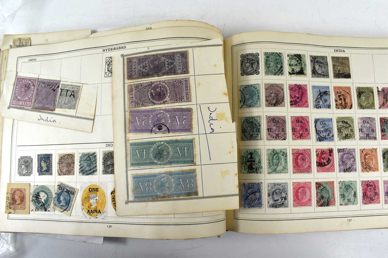 A stamp collection including a number of 19th century and Victorian examples, and a page of Penny - Image 9 of 15