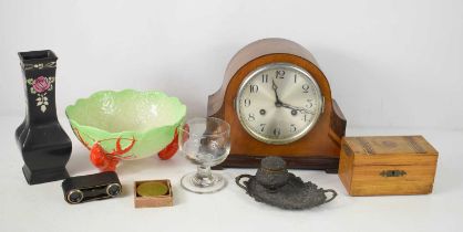 A group of collectables to include a Georgian rummer, Royal Devon bowl with crayfish feet, a Shelley