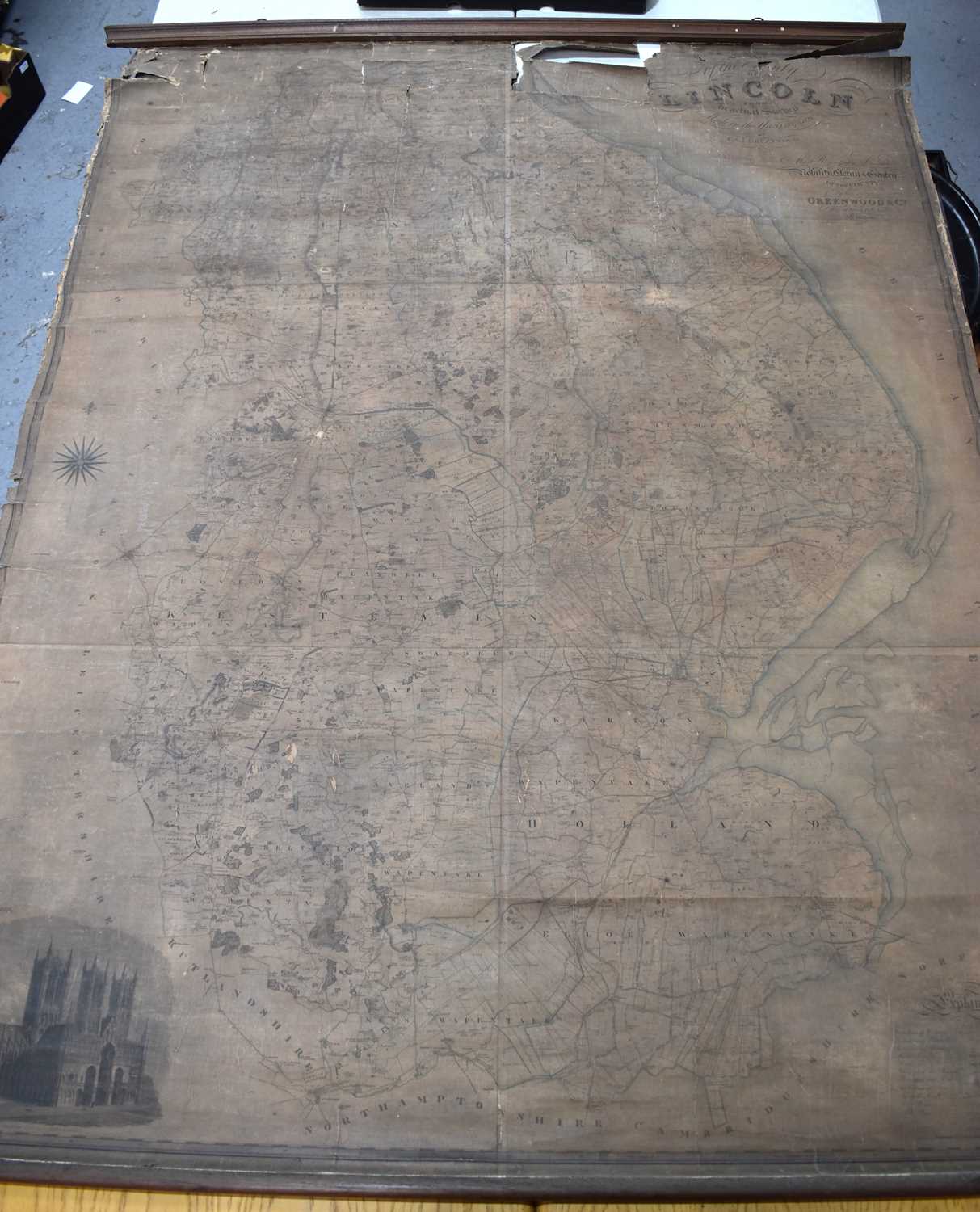 A large Map of the County of Lincoln from an actual survey, made in the years 1827 & 1828. Greenwood