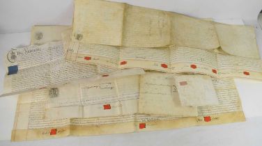 A group of 18th and 19th century indentures relating to Clockhouse Estate in Yorkshire, and other