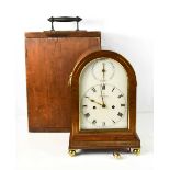 A fine 19th century Barrauds of Cornhill, London bracket clock, the arched dial having a strike /