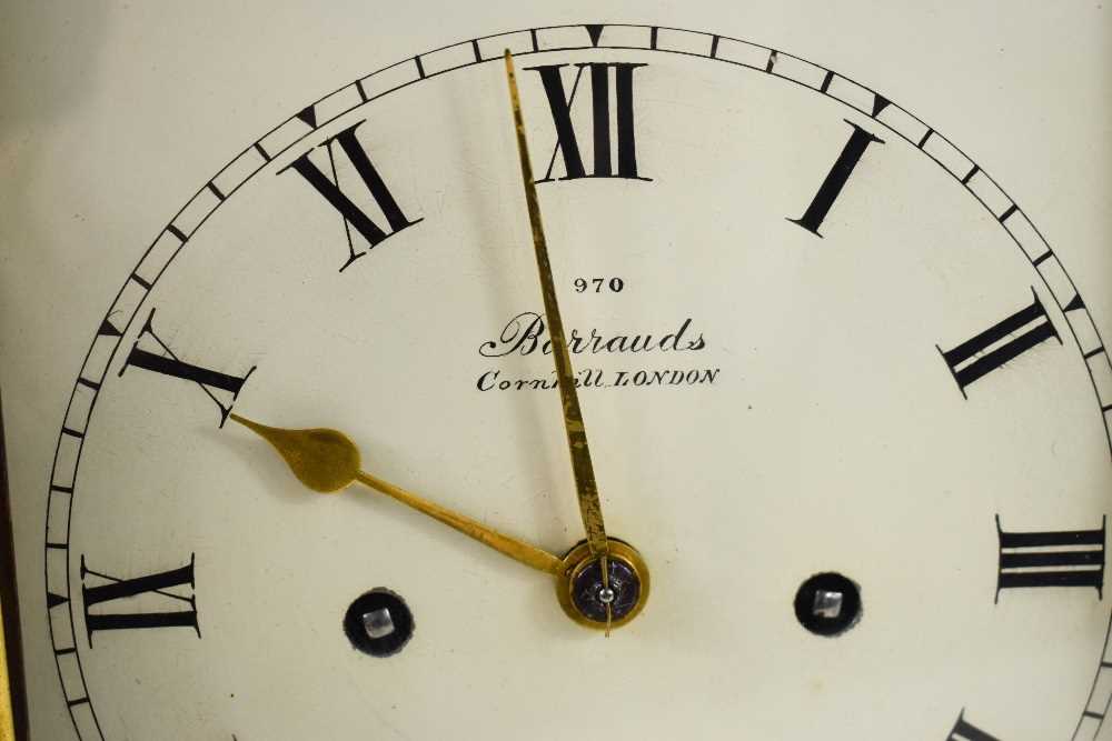 A fine 19th century Barrauds of Cornhill, London bracket clock, the arched dial having a strike / - Image 9 of 11