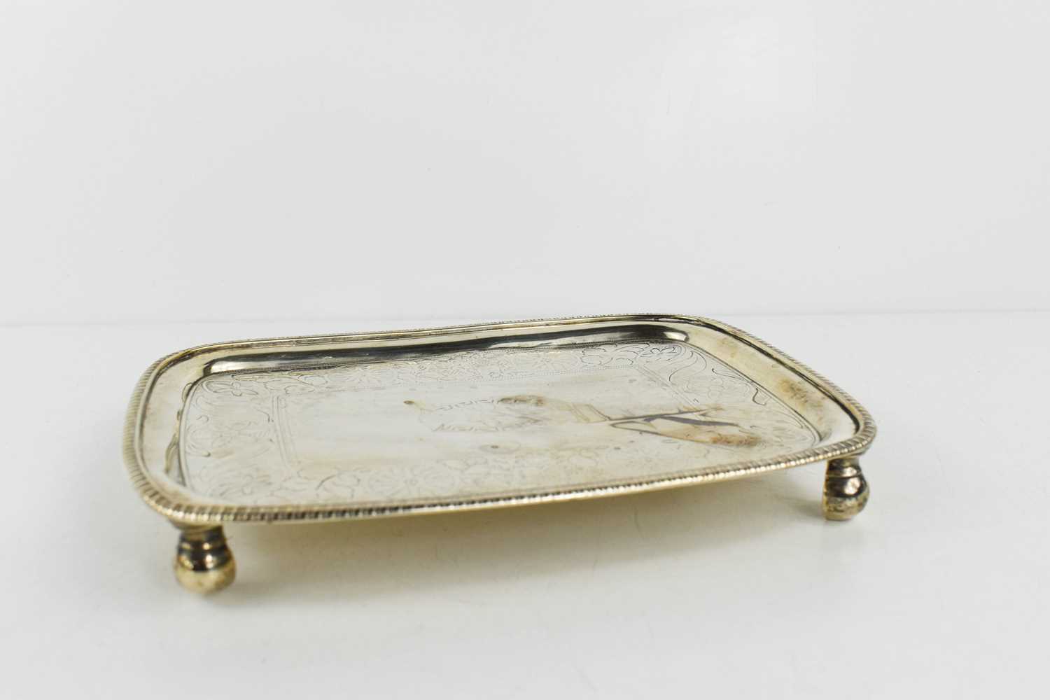 An Irish George III silver teapot stand or salver, by Gustavus Byrne for William Law, of slightly - Image 2 of 2