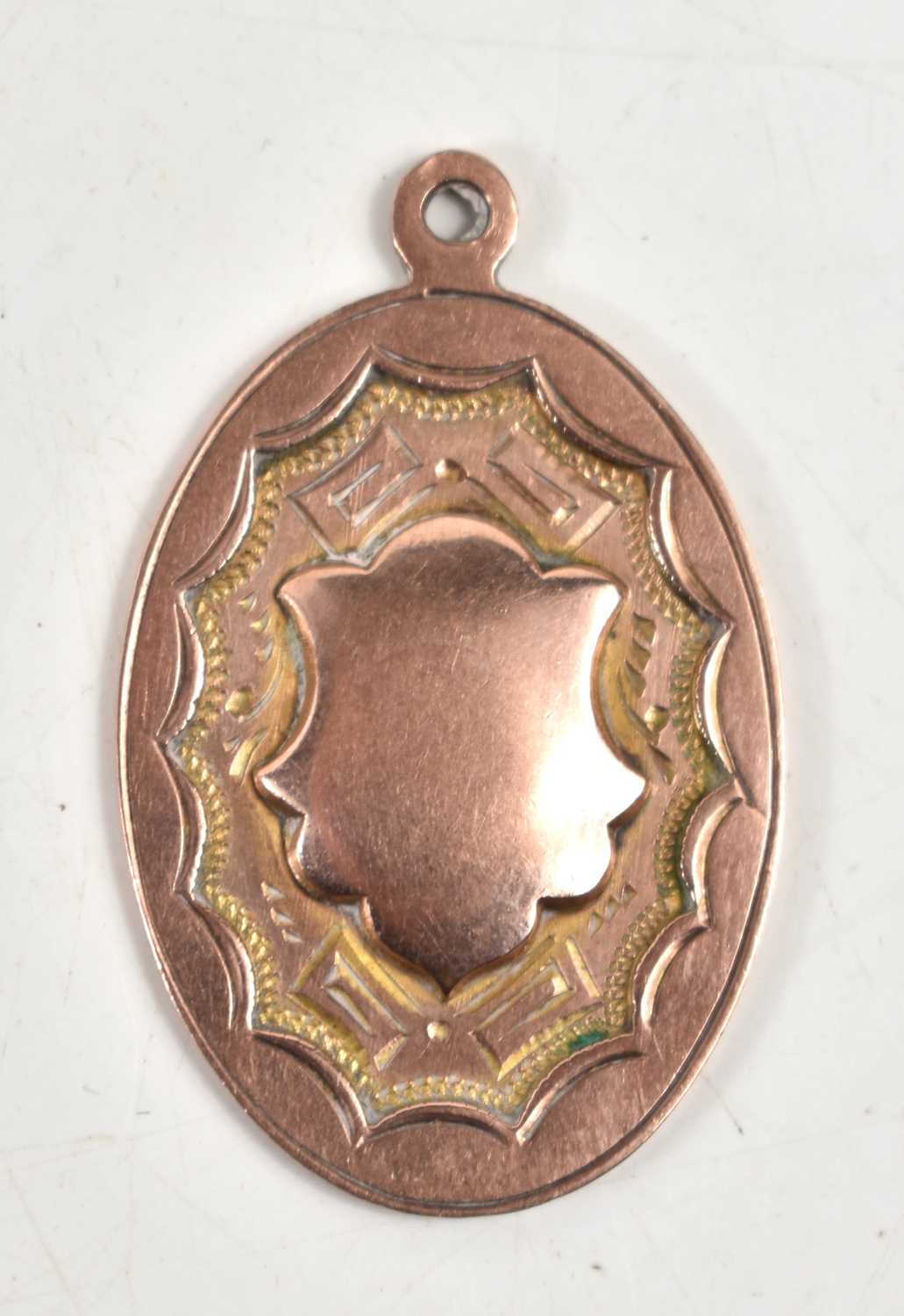 A 9ct gold fob medal pendant, D & D.W.L Champions 1925-26, 5.2g.