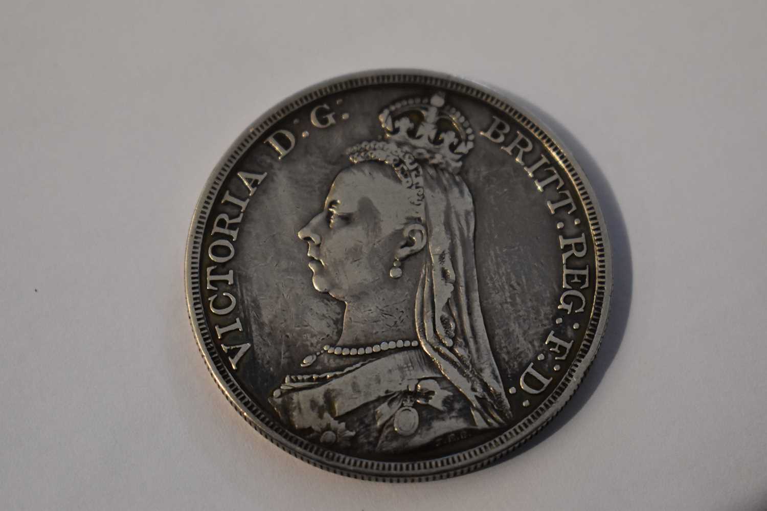 An 1887 Queen Victoria Jubilee silver coin set in a fitted case. - Image 6 of 8