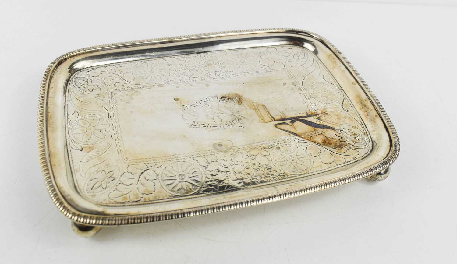 An Irish George III silver teapot stand or salver, by Gustavus Byrne for William Law, of slightly