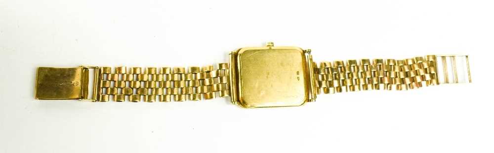 A gentleman's 9ct gold cased Omega dress watch, the signed champagne dial with baton numerals, - Image 3 of 3