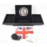 The King's Speech Silver Proof 5oz coin, limited edition 91 of 750, issued in 2023, with original