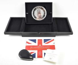 The King's Speech Silver Proof 5oz coin, limited edition 91 of 750, issued in 2023, with original