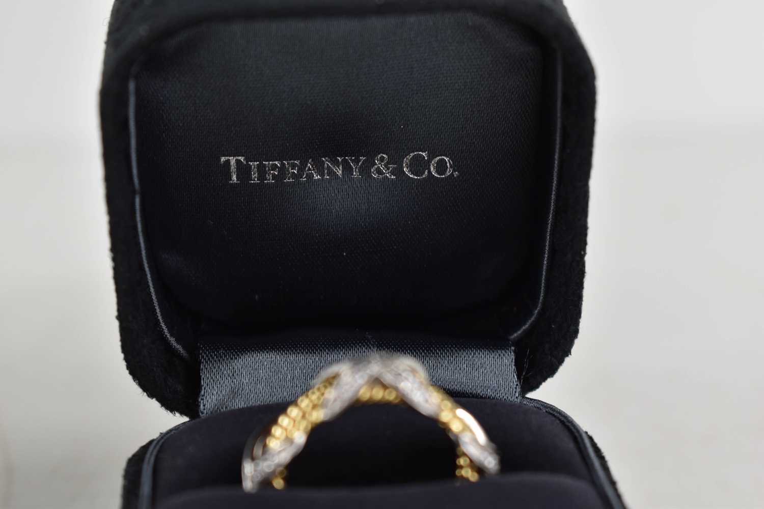 A Tiffany & Co by Schlumberger Studios 18ct gold and diamond ring, composed of four yellow gold - Bild 6 aus 14