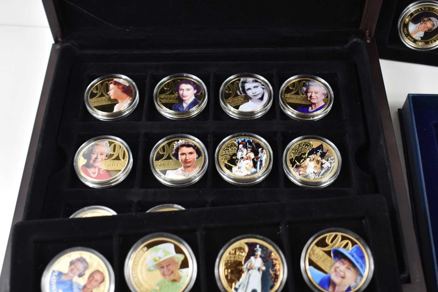 A group of commemorative coins to include Portraits of Princess Diana medallion set, a Brexit gold - Image 2 of 2