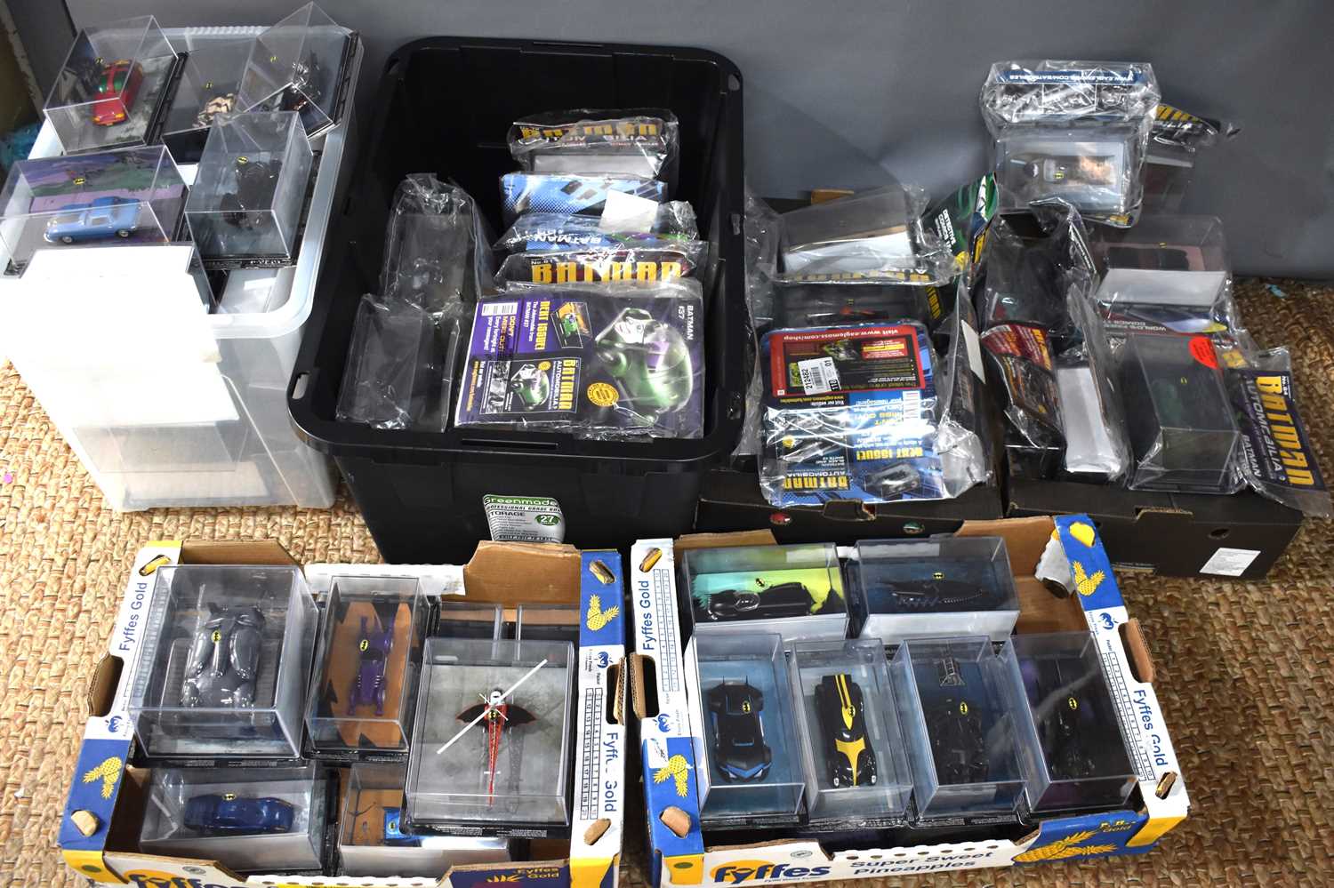 An extensive collection of Eaglemoss Batman Automobilia Collector's Models with magazines,