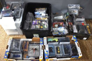 An extensive collection of Eaglemoss Batman Automobilia Collector's Models with magazines,