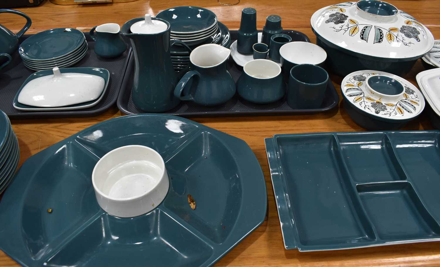 A Poole pottery tea & dinner service, including four lidded tureens, tea pot, hot water pot, milk - Image 2 of 3
