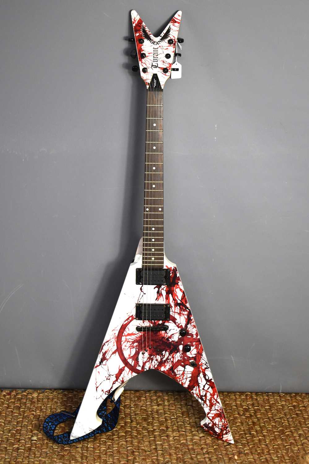 A Dean "Michael Amott Tyrant X Splatter" signature electric guitar, mahogany body with maple neck,