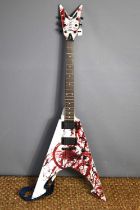 A Dean "Michael Amott Tyrant X Splatter" signature electric guitar, mahogany body with maple neck,