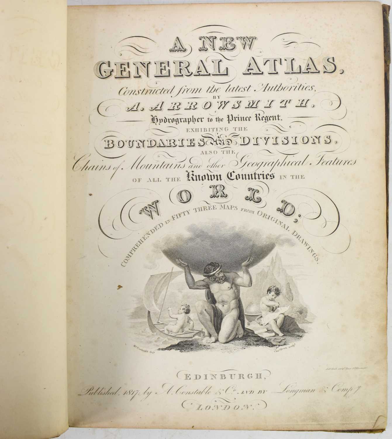 A 19th century New General Atlas, Constructed from the Latest Authorities, by Arrowsmith, - Image 2 of 6