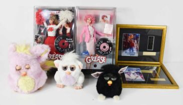 Barbie Collection, Grease 30 Years: Sandy and Frenchy figures both in original boxes with records