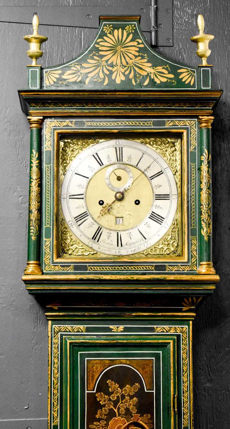 A fine and rare 18th century longcase clock by John Seymour, the brass clock face having a - Image 5 of 30