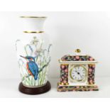 A Wedgwood porcelain clock, titled 'The Wedgwood Pilaster Clock' limited edition 243 of 1250,