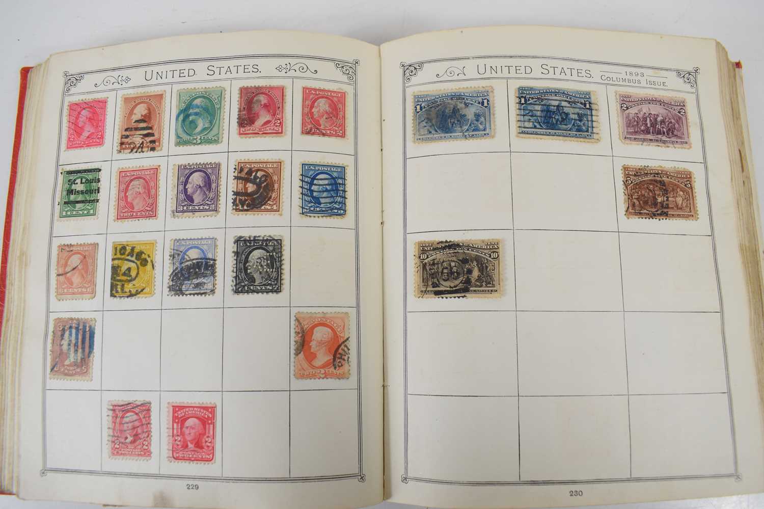A stamp album containing British and Worldwide Victorian and later stamps, to include Penny Reds, - Image 7 of 9