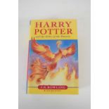 J. K. Rowling: Harry Potter and the Order of the Phoenix, signed First Edition, with author's